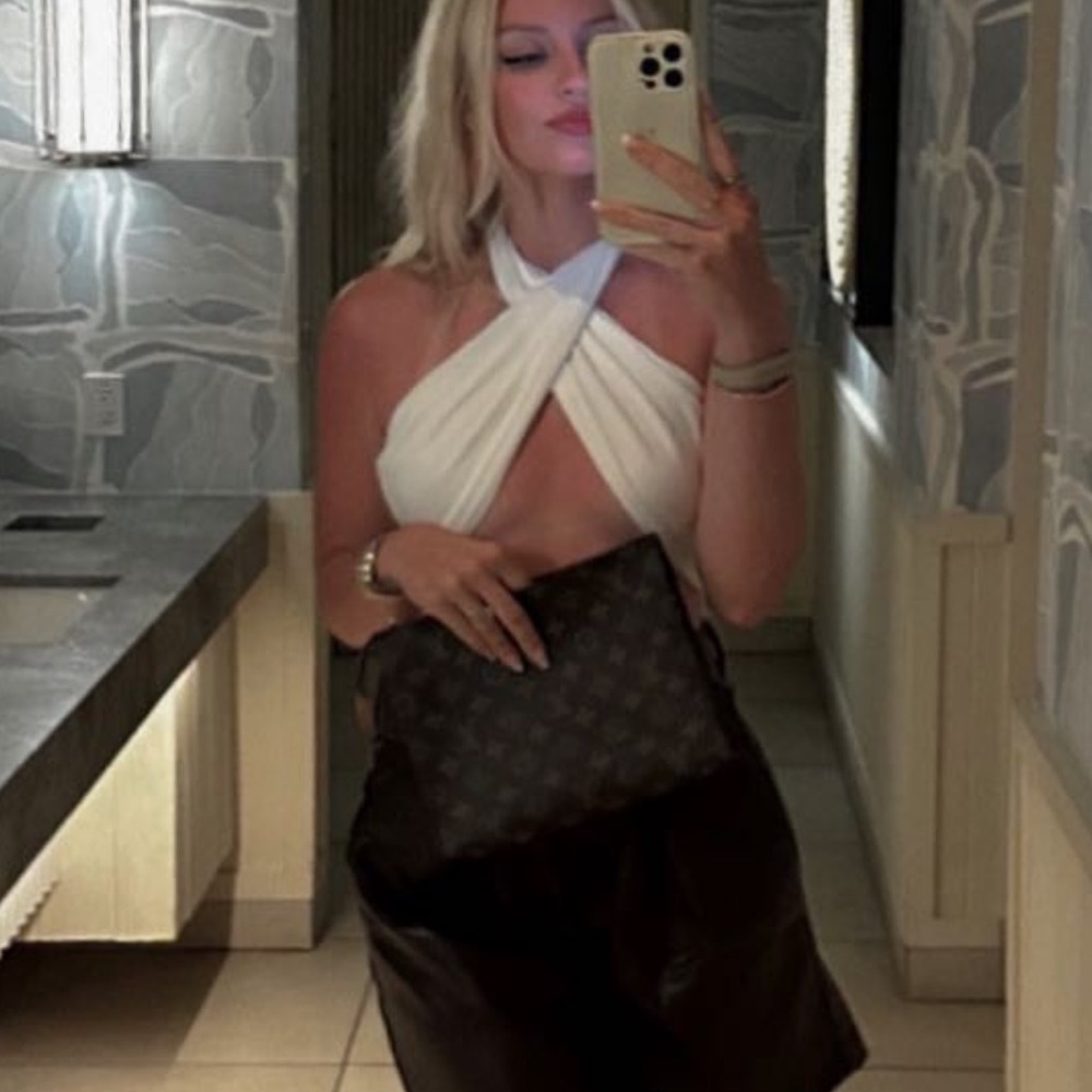 SHEIN White Halter Top